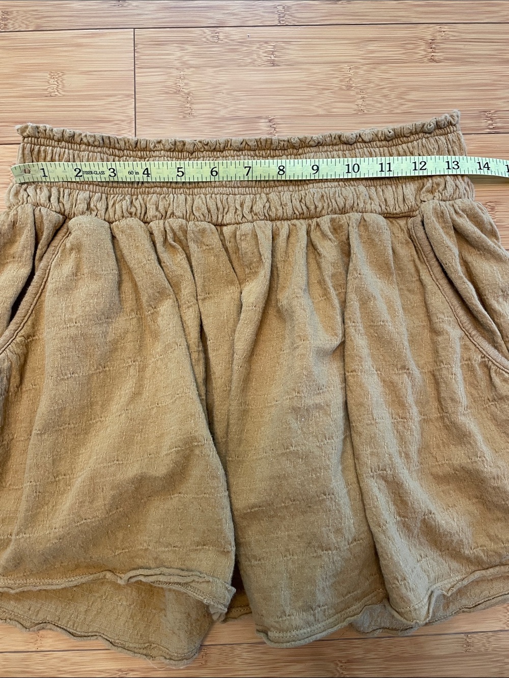 Daily Practice by Anthropologie Kimberly Shorts Set Size Medium Mustard Yellow - Picture 13 of 14